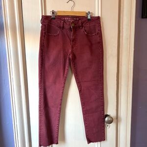 American Eagle Women's Red Jeans